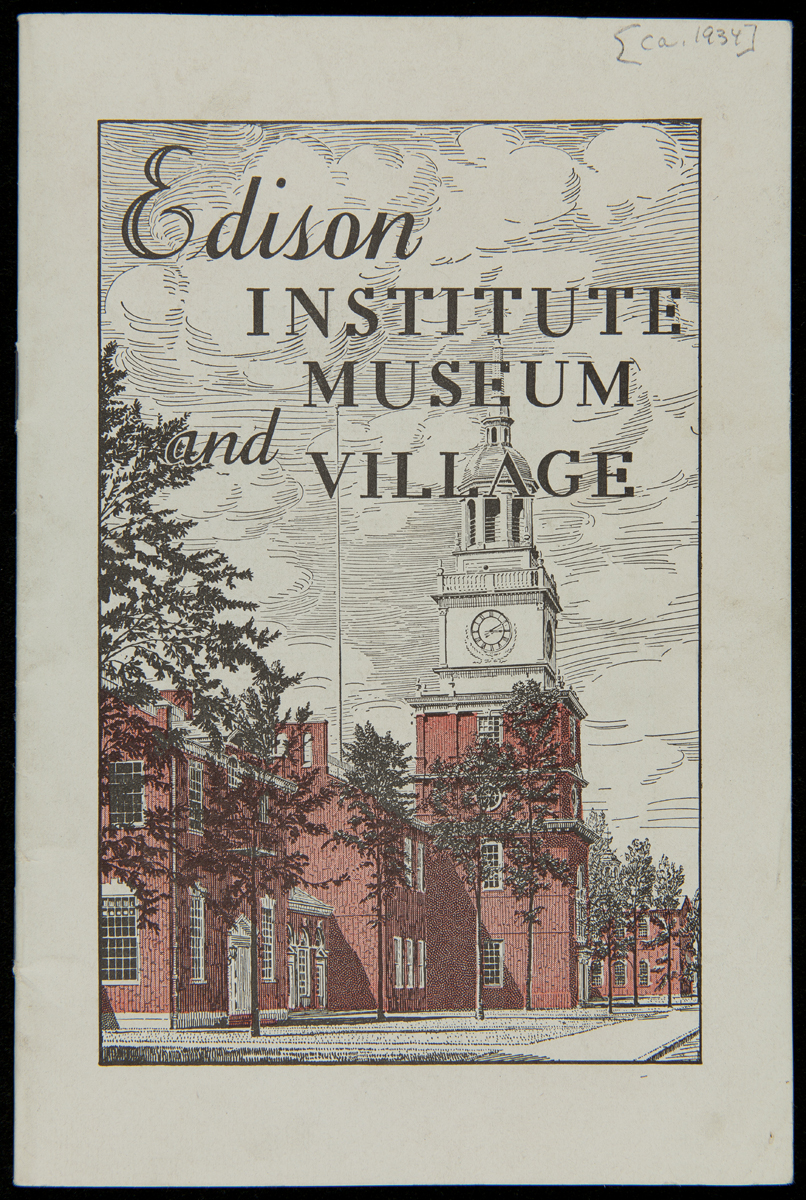 Edison Institute Museum and Village Guidebook, circa 1934