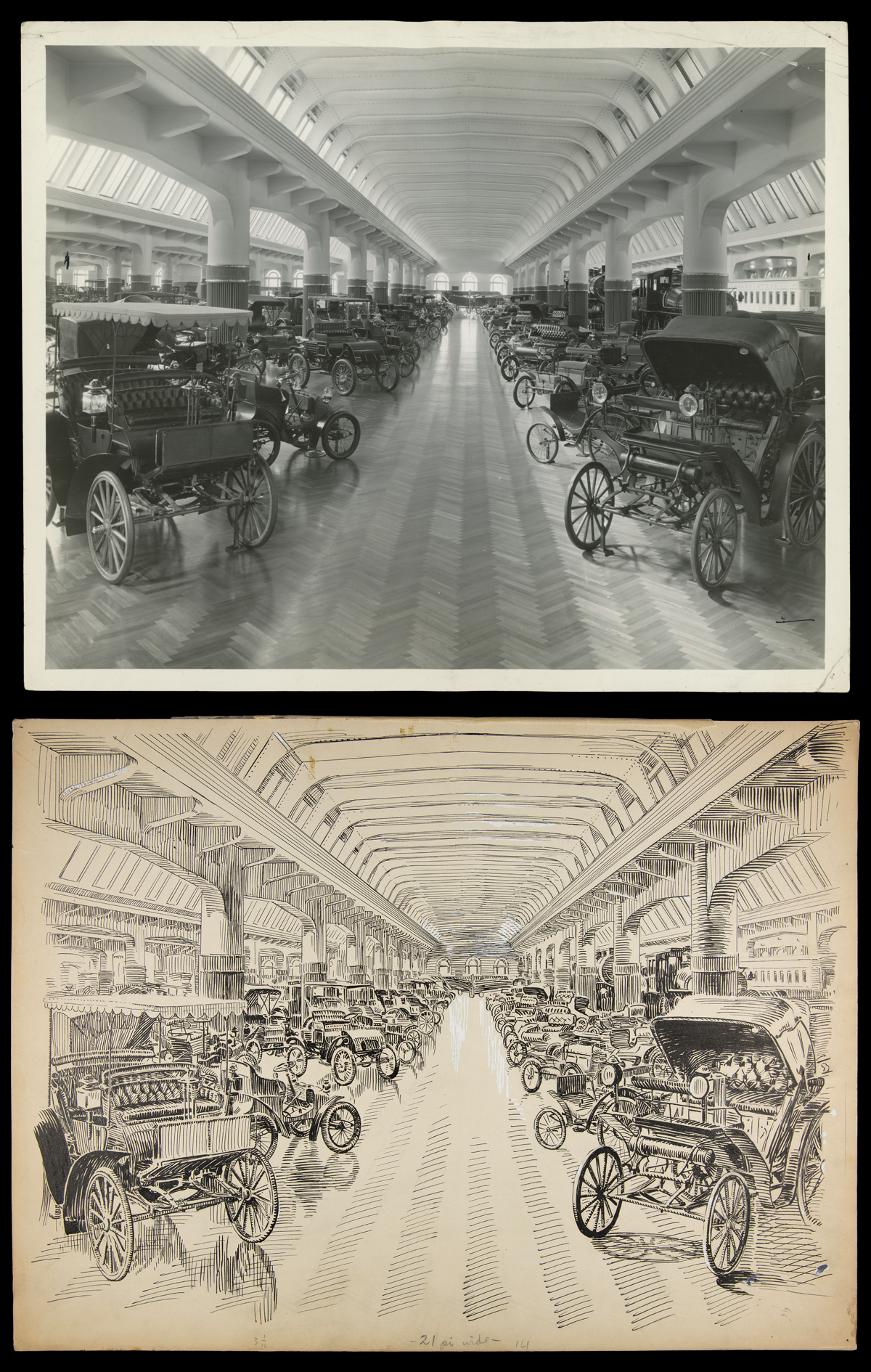 Automobiles in Henry Ford Museum.