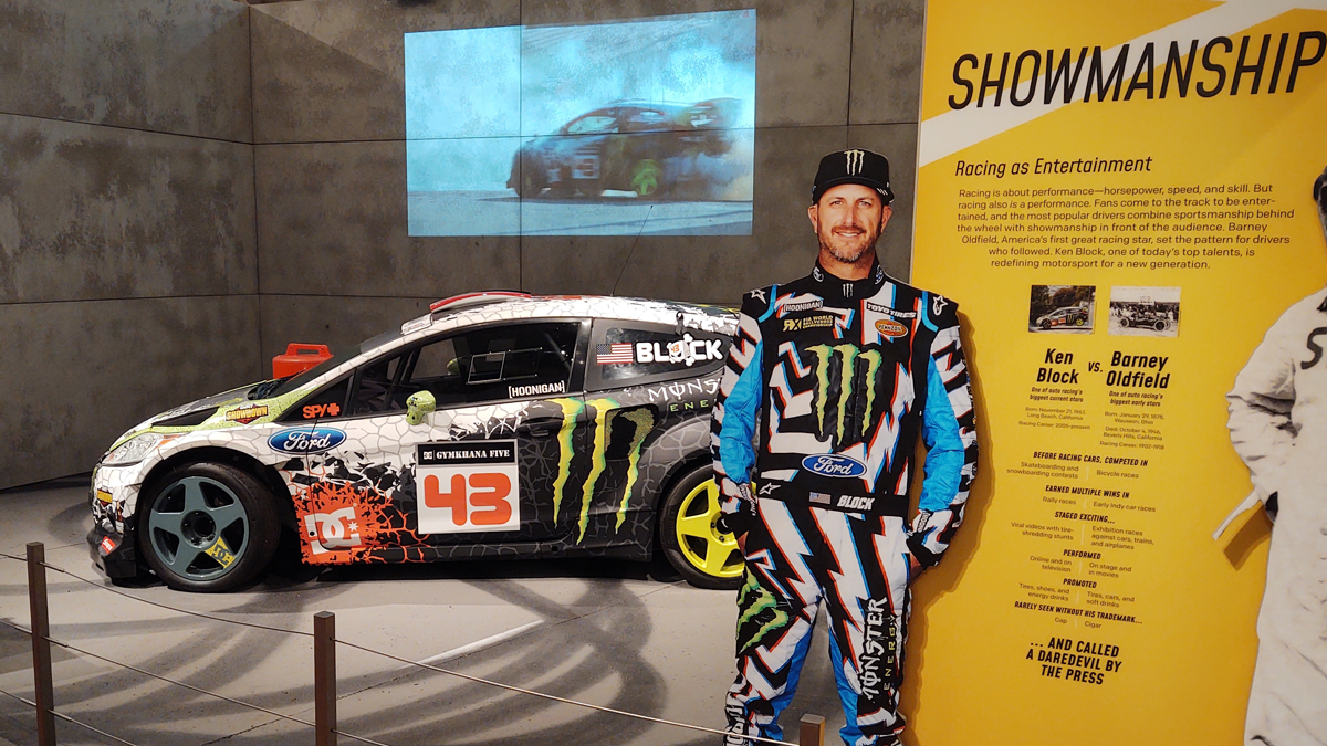 DrivenToWin_KenBlockCar Ken Block Gymkhana Five Fiesta on display in Driven To Win at The Henry Ford Museum of American Innovation