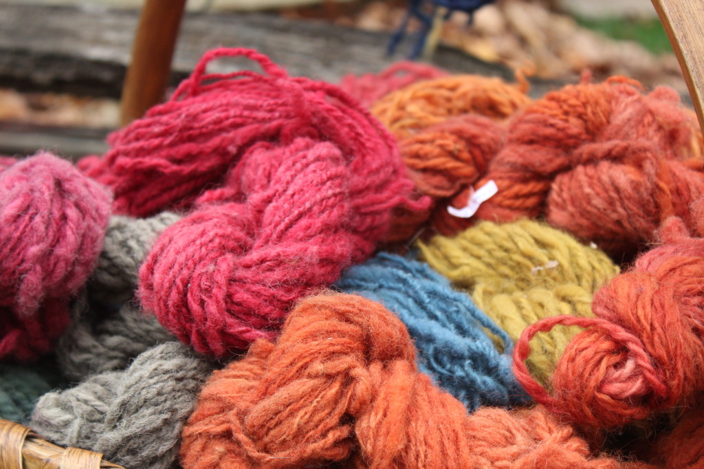 Dyeing wool at Greenfield Village