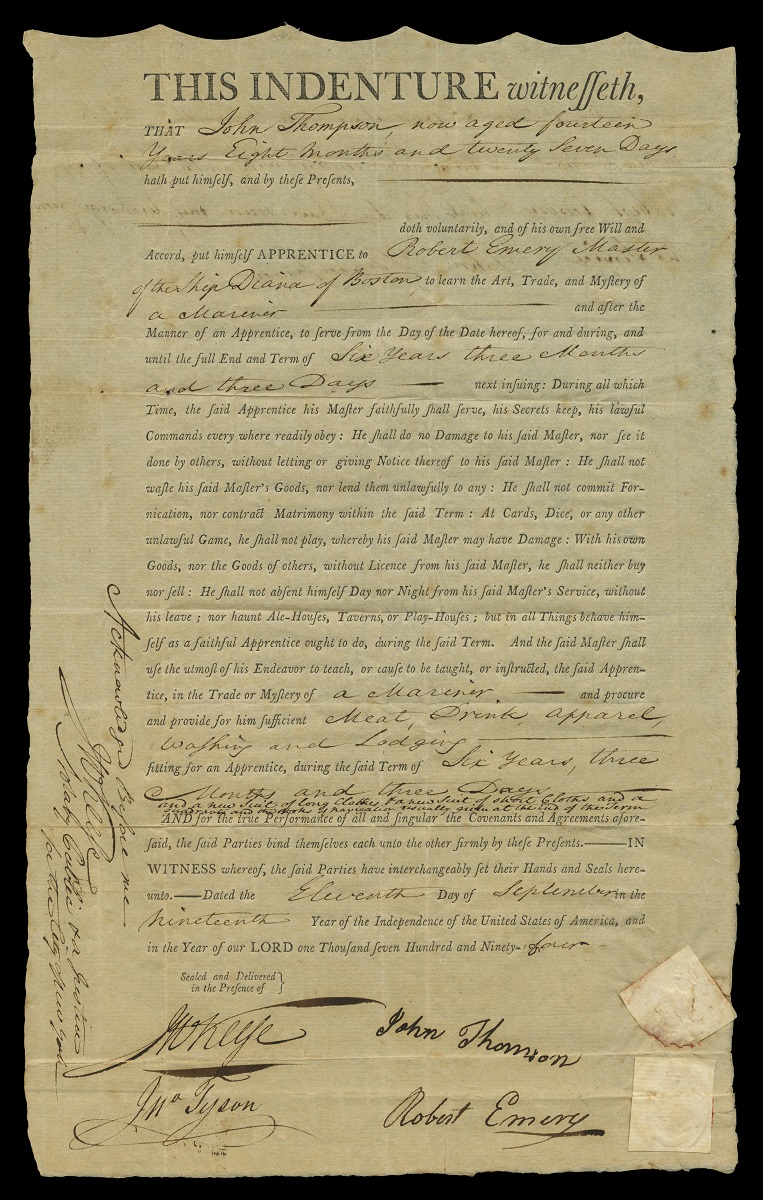 Printed document with hand-written cursive notes and signatures