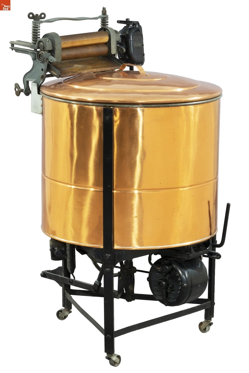 Dodge & Zuill Easy Model C Washing Machine, circa 1912 Machine on stand with large copper tub and motor below