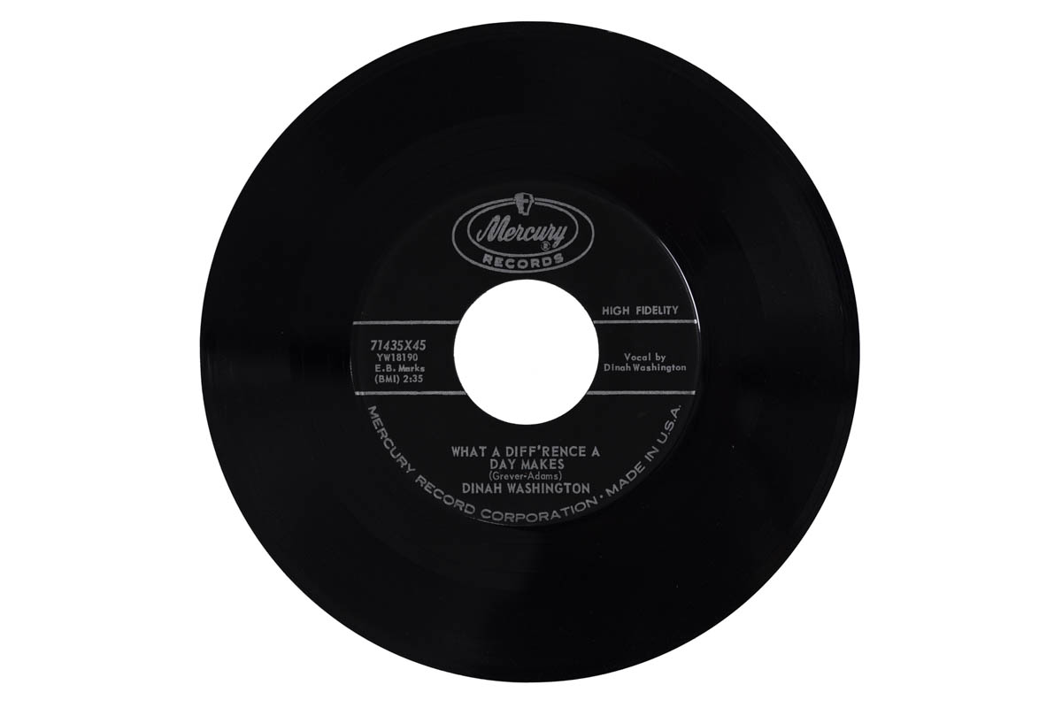 Dinah Washington’s recording of Grever’s “What a Difference a Day Makes” (