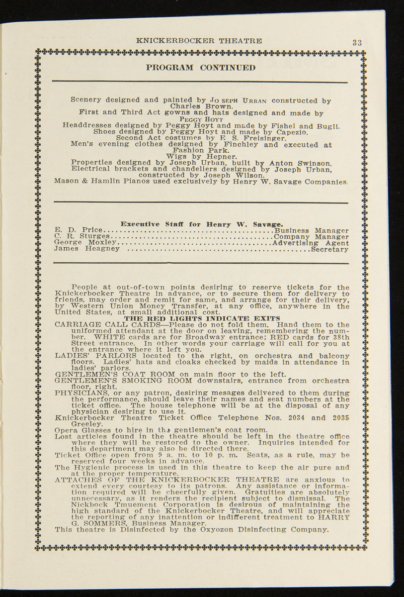 Program for Page with text
