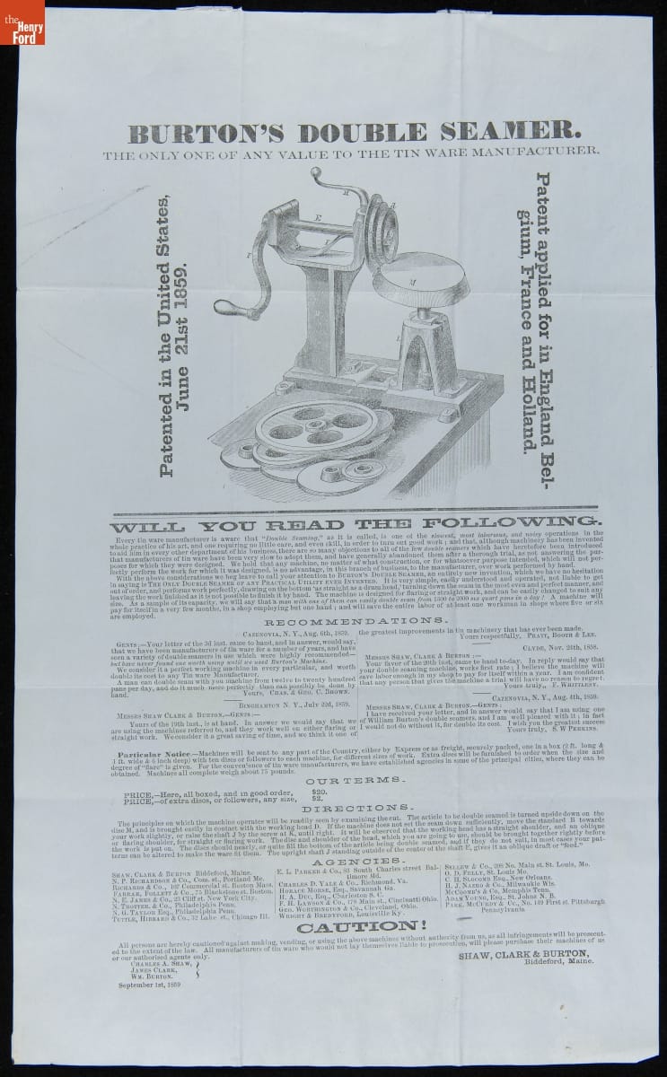 Shaw, Clark & Burton Trade Literature, 