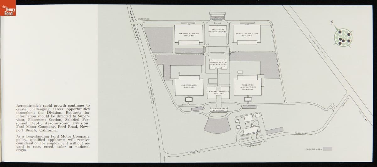 Page with text and aerial map drawing