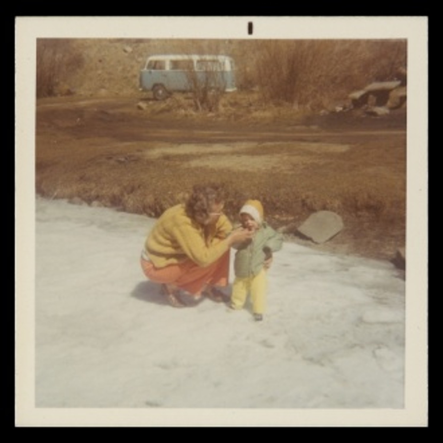 Emeline Morrow Miner with 13-month-old Granddaughter Tessa Miner, March 1972 