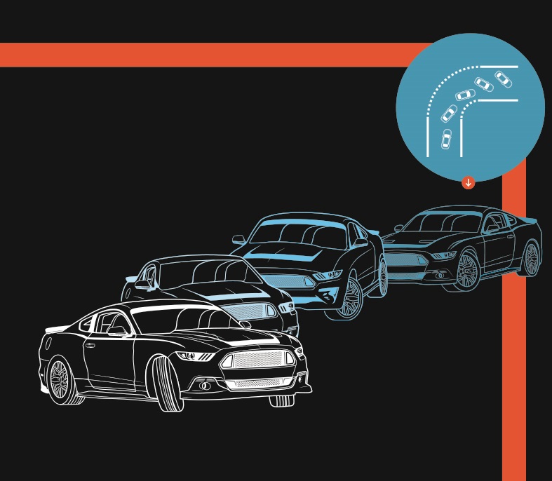 Composite illustration of car 